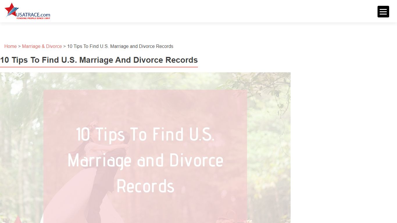 10 Tips To Find U.S. Marriage and Divorce Records